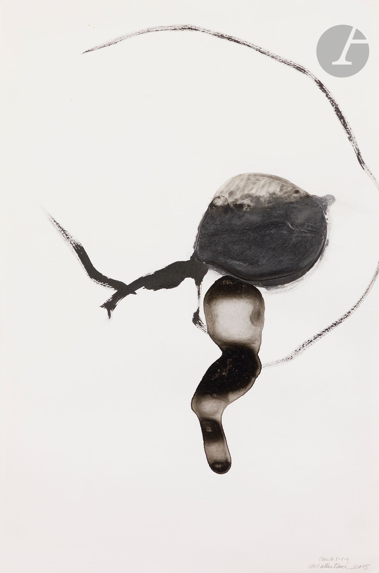 Takesada MATSUTANI [Japanese] 
(b. 1937)
Circle 5-1-6, 2015
Vinyl glue, graphite, ink and acrylic on paper.
Signed, dated and titled lower right.
46 x 30 cm

Provenance : 
Galerie Akié Arichi, Paris. Acquired directly from the current owner.