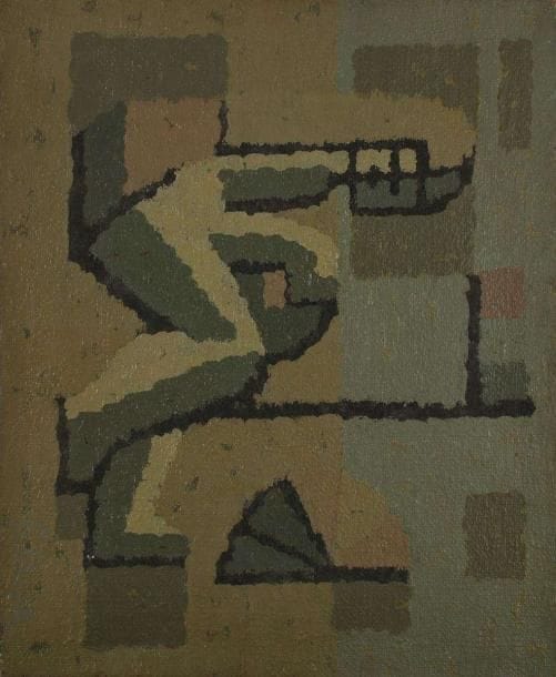 André FILDIER (? - 2001)
Femme à la plage, vers 1959 Huile sur toile. Signée en bas à droite. 38 x 46 cm