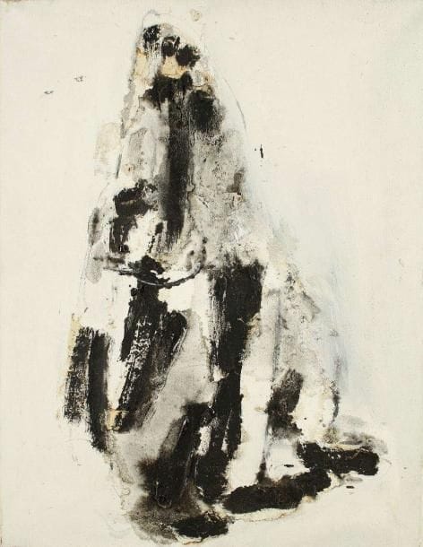 Vera HALLER (1910-1991)
Scoria n°4, 1962 Huile sur toile. Signée et datée au dos. (accidents). 68 x 53 cm Provenance: Galleria d'arte del Cavallino, Venise