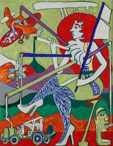 Yvon TAILLANDIER (né en 1926)
Femme nourricière, 1977 Gouache. Signée et datée en bas à droite. 50 x 65 cm
