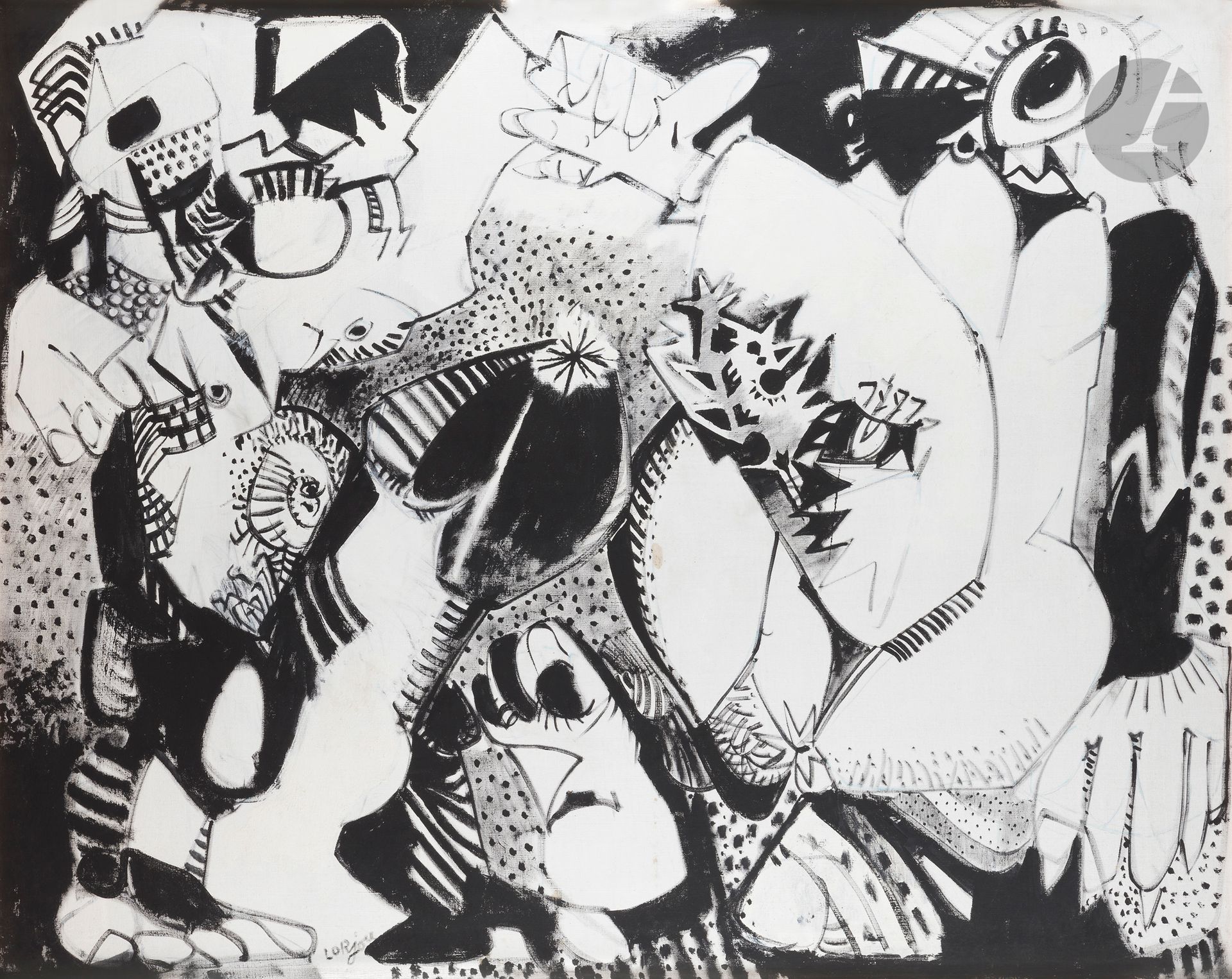 Bernard LORJOU (1908-1986)
Sacred sex
Acrylic on canvas.
Signed lower left.
135 x 165 cm

Exhibition : 
Lorjou's Sacred Sex, Galerie Philippe Tallien, Saint-Tropez, 1971.

Lorjou painted this erotic series on his return from one of his trips to Japan during which he visited the temple of Tagata Jinja, near Nagoya, a sanctuary of fertility and fecundity.
