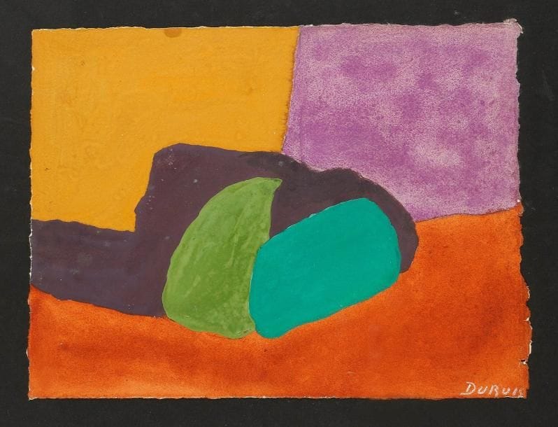Fernand DUBUIS (1908-1991)
Fausse nature morte Gouache. Signée en bas à droite. Titrée au dos. H: 30 x L: 40 cm Commentaire: Numérotée par l'artiste 19384-1 au dos.