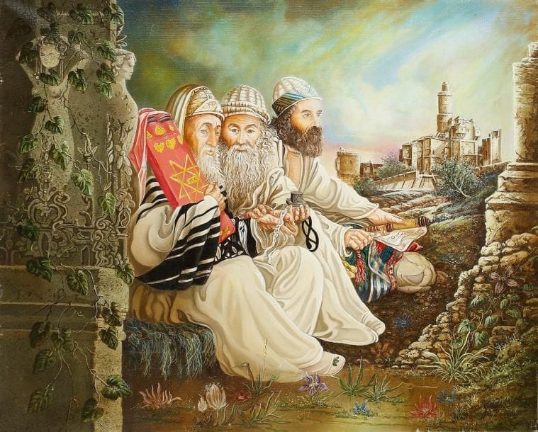 Georges GONZALEZ (né en 1946)
Trois religieux Huile sur toile. Signée en bas à droite. H: 65 x L: 81 cm