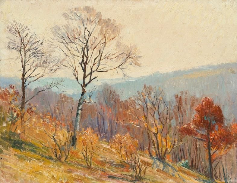 Raymond-Louis LECOURT (1882-1946)
Forêt en Automne Huile sur panneau. Signée en bas à gauche. H: 32 x L: 41 cm