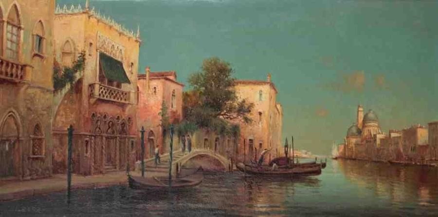 Alfonse LECOZ
Canal à Venise
Huile sur toile
Signée en bas à gauche
50 x 100 cm
