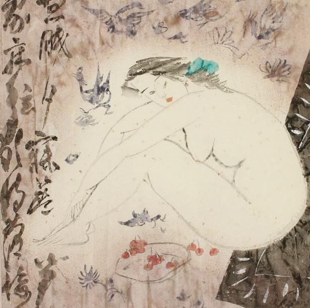 Guohui LIU [chinois] (né en 1940)
Femme assise Aquarelle. Signée dans la composition. (taches) H: 66 x L: 66 cm