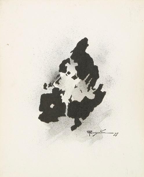 Louis A. MARGANTIN (1900-1965)
Ombres, 1935 Dessin à l'encre. Signée et datée 35 vers le bas et vers la droite. H: 28 x L: 23 cm