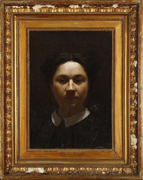 Henri FANTIN-LATOUR (Grenoble 1836 - Bure 1904)
Portrait de Victoria Dubourg. Toile. Restaurations. 43 x 32 cm.