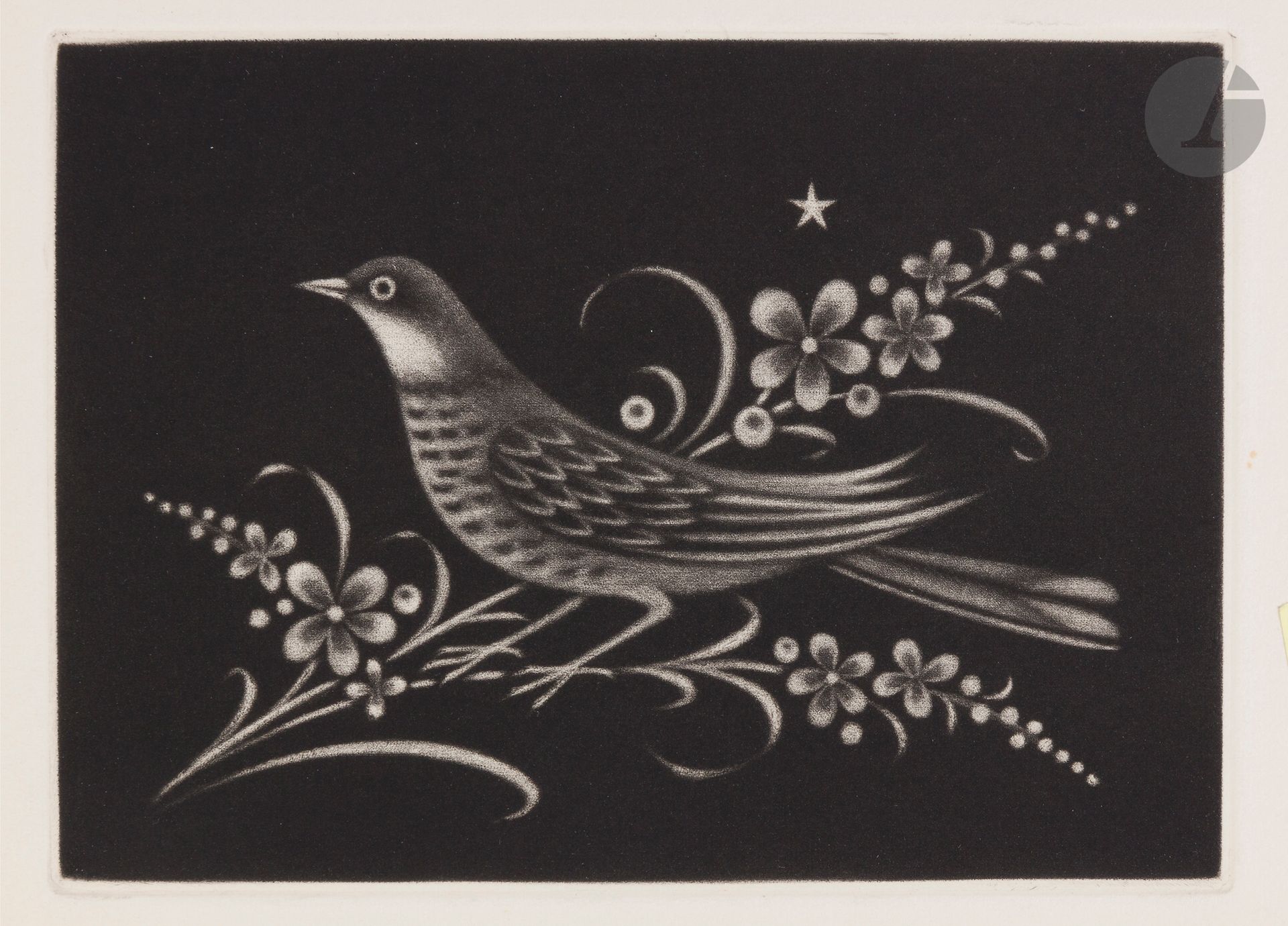 Contemporaries, miscellaneous
A strong lot of greeting cards illustrated by Brayer, Chot-Plassot, Clairin, H. David, Deville, Hasegawa, Minaux, Oudot, etc. Years 1950-1960. Etching; drypoint; lithography; woodcut... Most with dispatch and signed by the artist. Set of 90 p. approx.