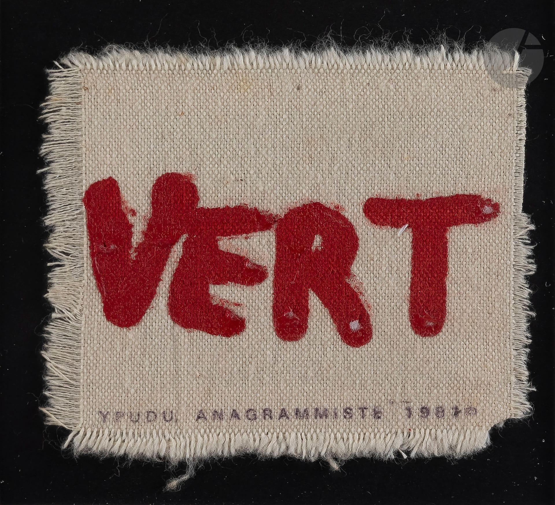 Jean DUPUY (1925-2021)
Green, 1987
Acrylic on fabric.
Signed in typed anagram "YPUDU" and dated.
10 x 10 cm