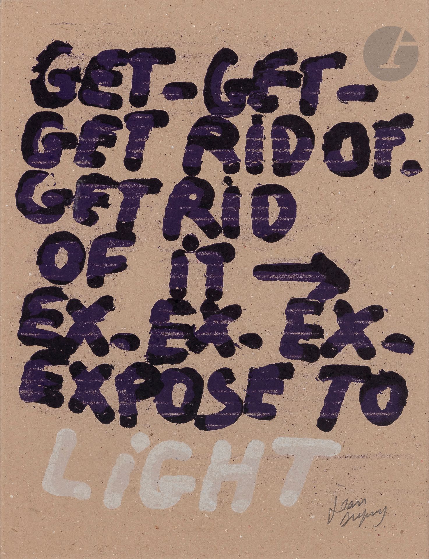 Jean DUPUY (1925-2021)
Get rid of it
Impression sur carton.
Signée en bas à droite.
32 x 23 cm