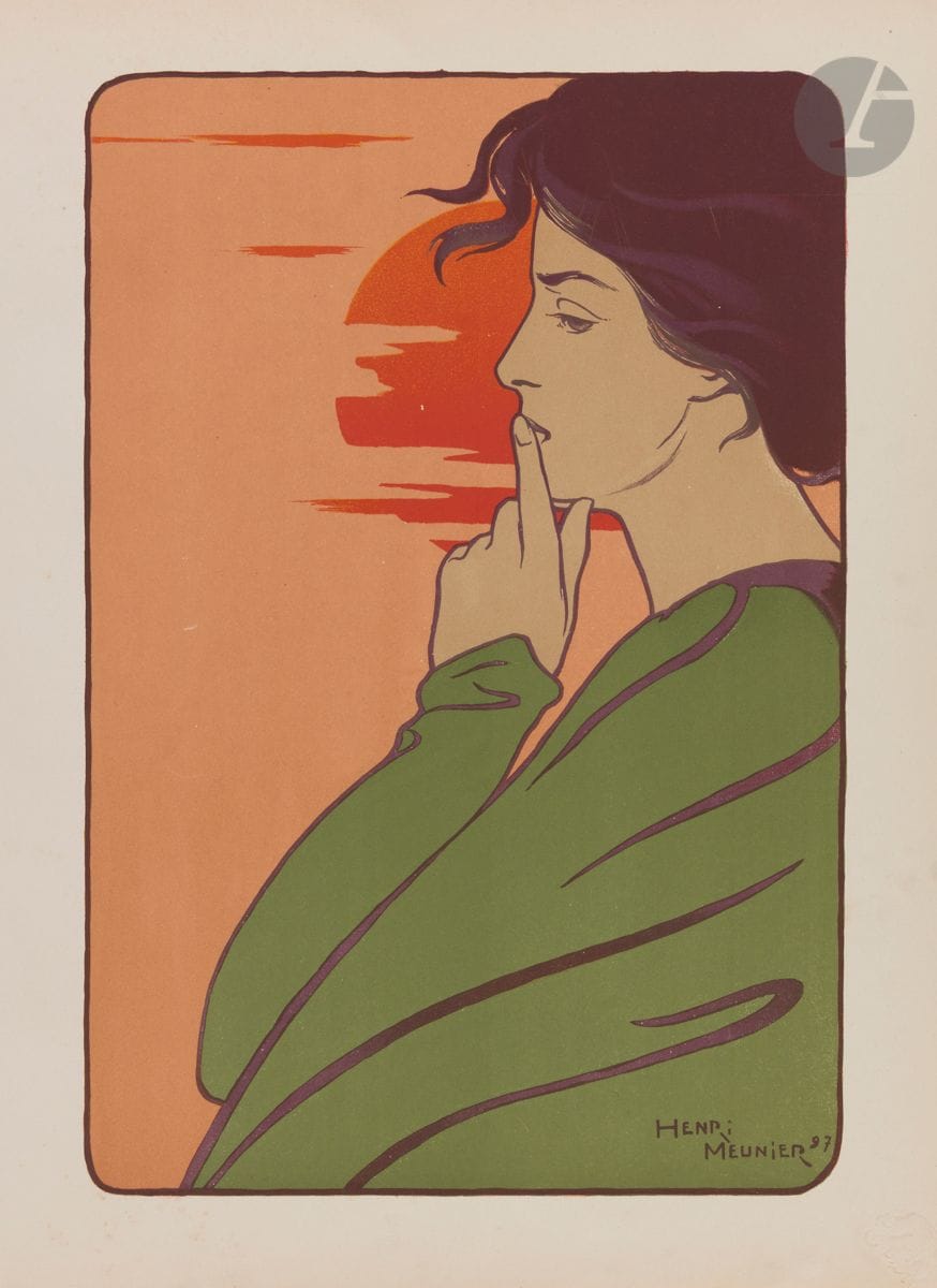 Estampe Moderne (L’)
Un lot par ou d’après Christiansen, Delâtre, Dillon, de Feure, Lepère, Marcel-Lenoir, H. Meunier, Réalier-Dumas, Ranft, Rhead, Robbe, etc. Lithographie. Chaque [295 x 400]. Impression en couleurs. Très belles épreuves sur vélin glacé ivoire. Toutes marges. Timbre sec : L’Estampe Moderne (Lugt 2790). Ens. 32 p.