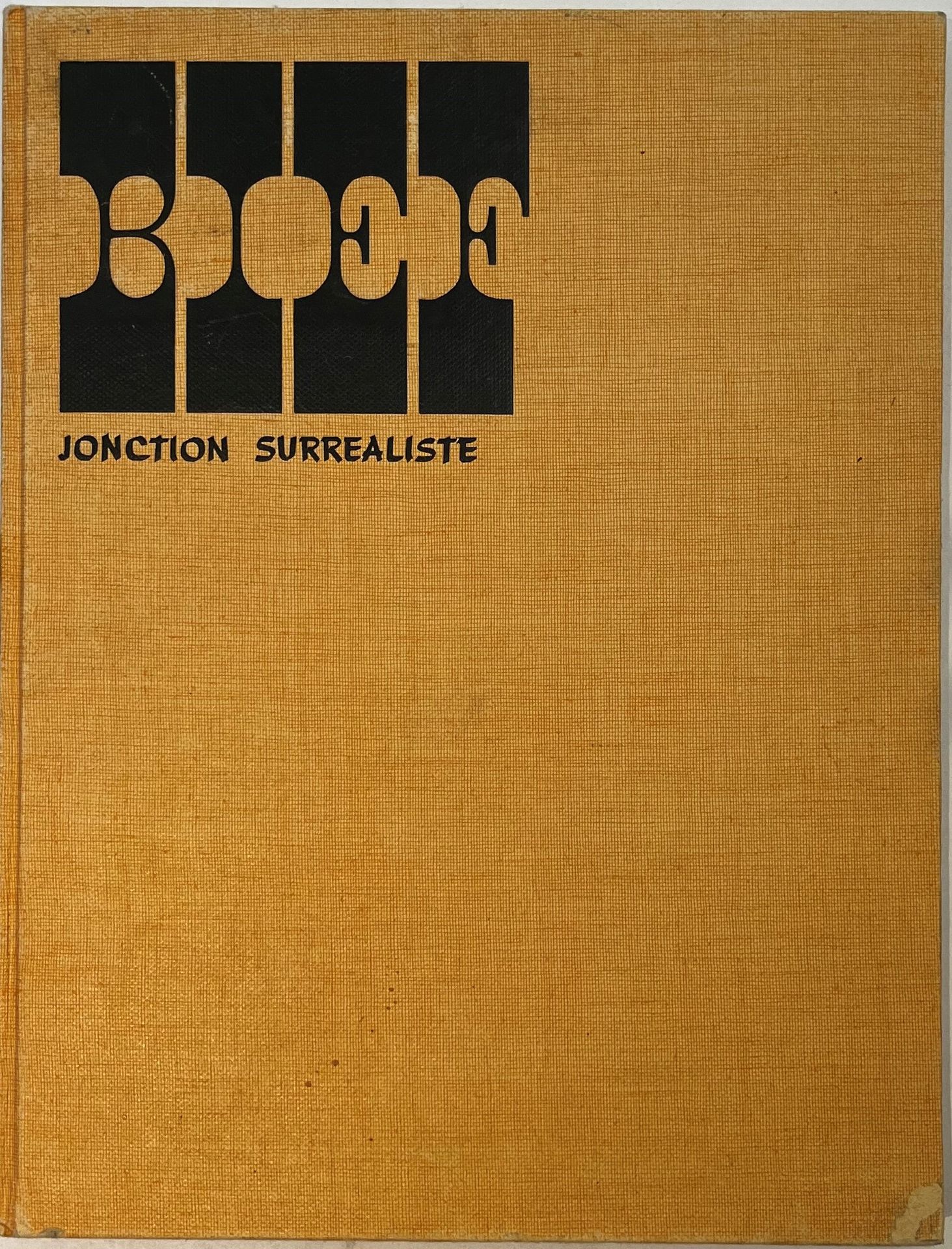 BIEF
Surrealist junction
N° 1, November 15, 1958-N° 12, April 15, 1960. Paris, Le Terrain Vague éditeur, Director: Gérard Legrand, Editorial Secretary: Jean-Claude Silbermannn. Texts and illustrations by Jean Arp, Hans Bellmer, Robert Benayoun, Vincent Bounoure, André Breton, Guy Cabanel, Adrien Dax, Élie-Charles Flamand, André Hardellet, Radovan Ivsic, Alain Joubert, Jean-Jacques Lebel, Gérard Legrand, Jehan Mayoux, Joyce Mansour, Nora Mitrani, Benjamin Péret, Jean Schuster, Toyen, Marianne Van Hirtum. Complete collection. 12 numbers in 11 issues in 1 vol. in-4 bound (publisher's binding).