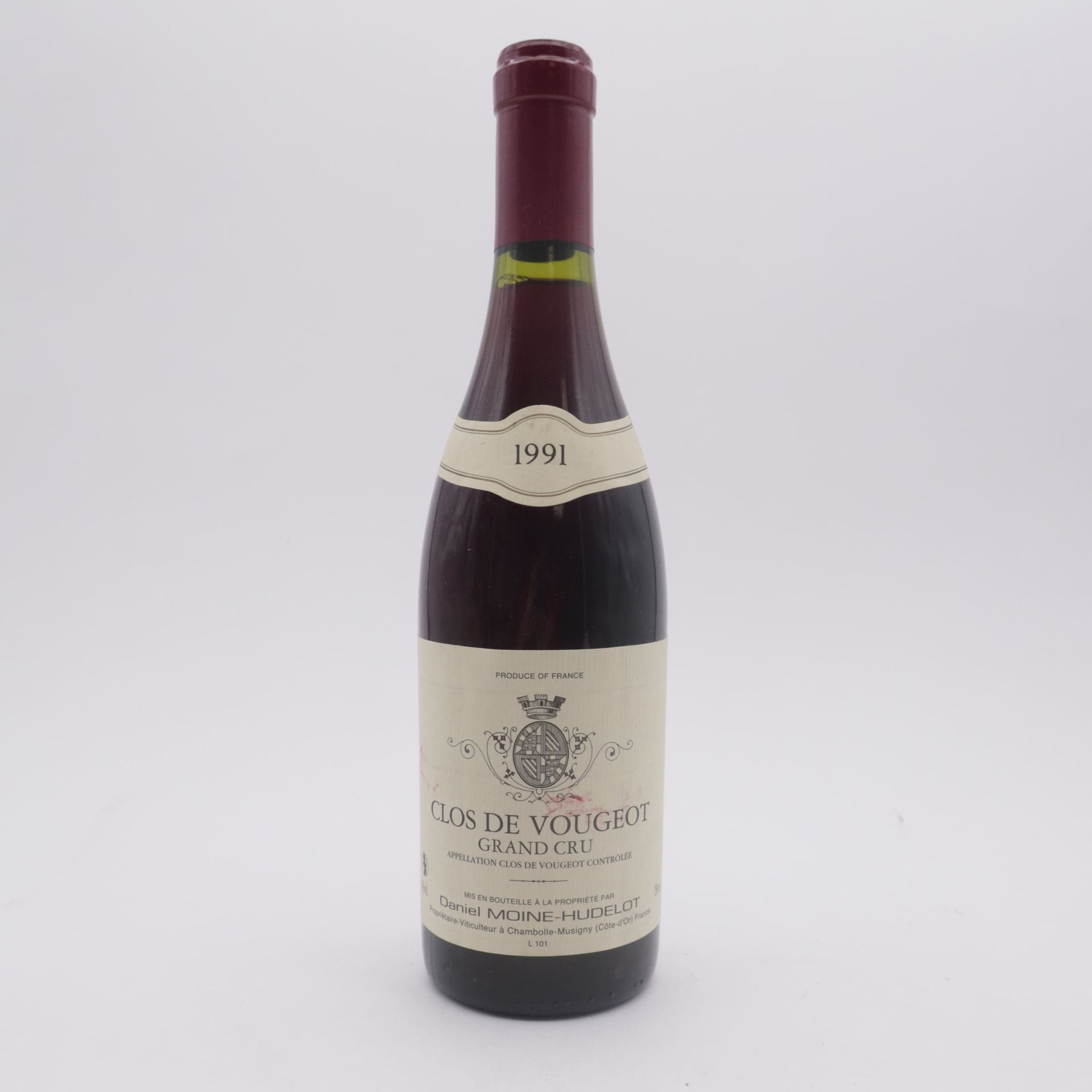 1 B CLOS DE VOUGEOT (Grand Cru), Domaine Daniel Moine-Hudelot, 1991