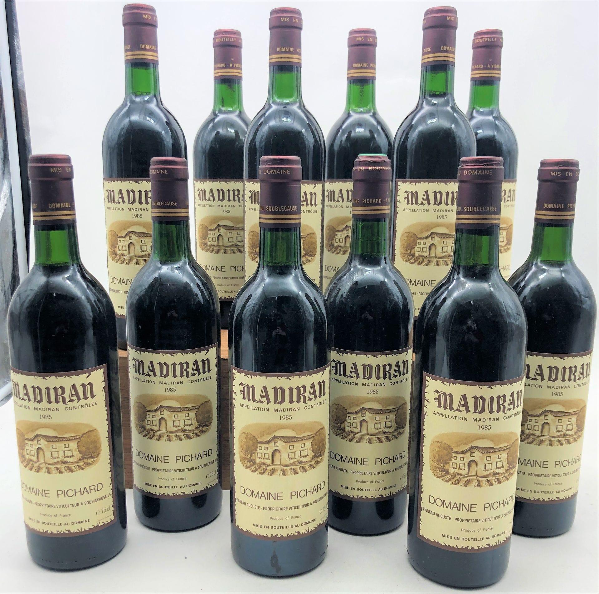 12 B MADIRAN (T.L.B.+ or better), Domaine Pichard, 1985