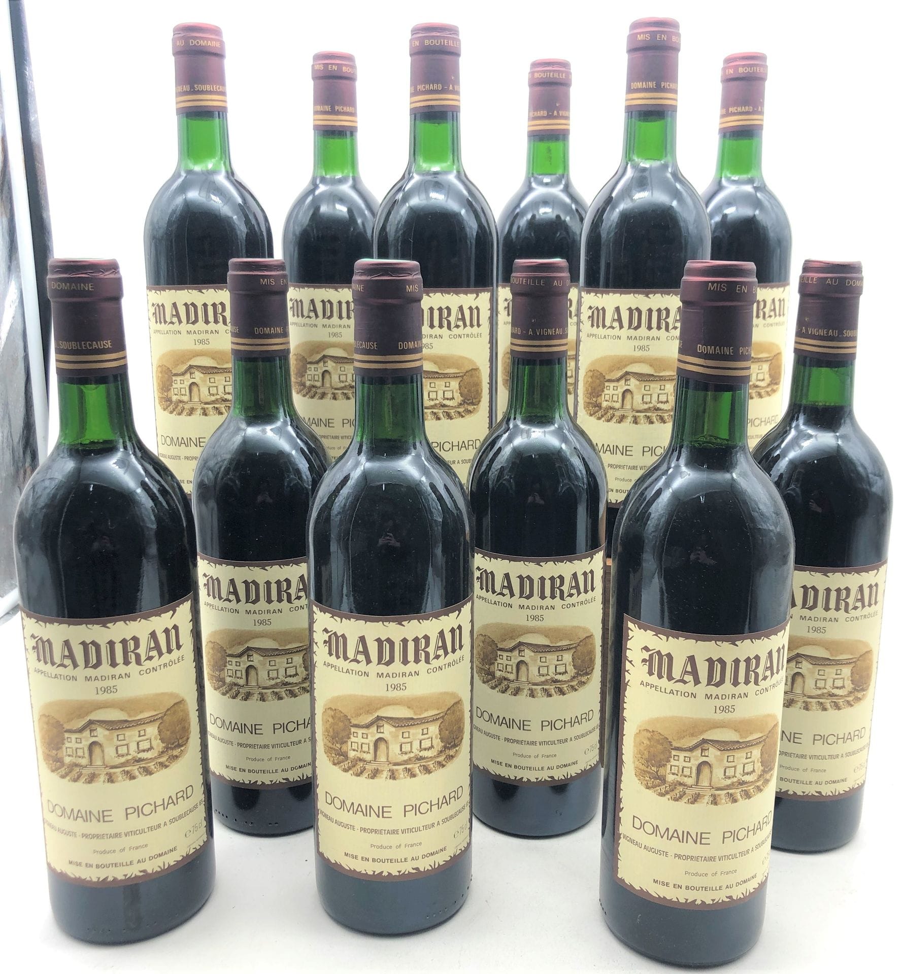 12 B MADIRAN (T.L.B. or better), Domaine Pichard, 1985