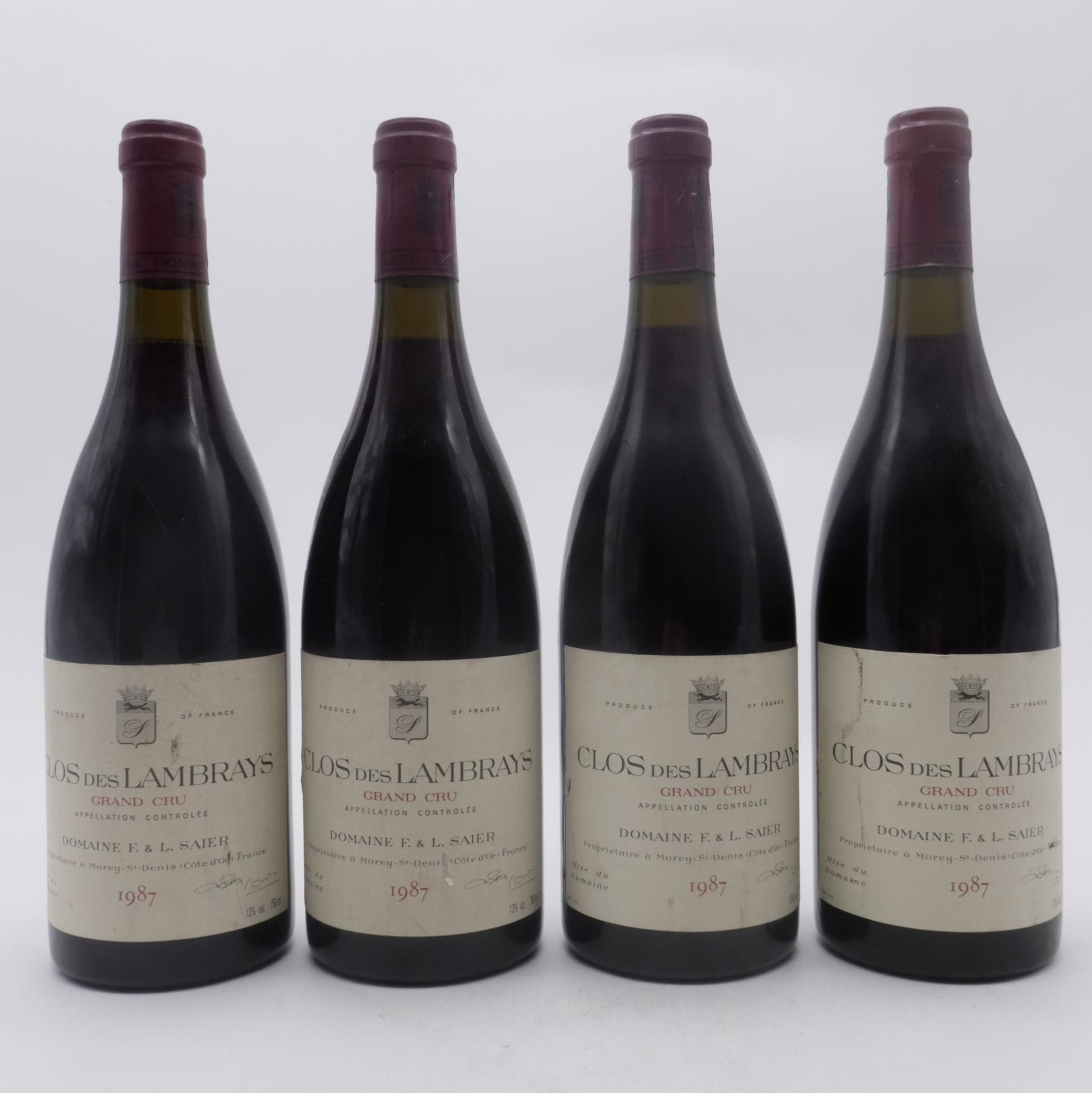 4 B CLOS DES LAMBRAYS (Grand Cru) (e.l.a.), Domaine des Lambrays, 1987