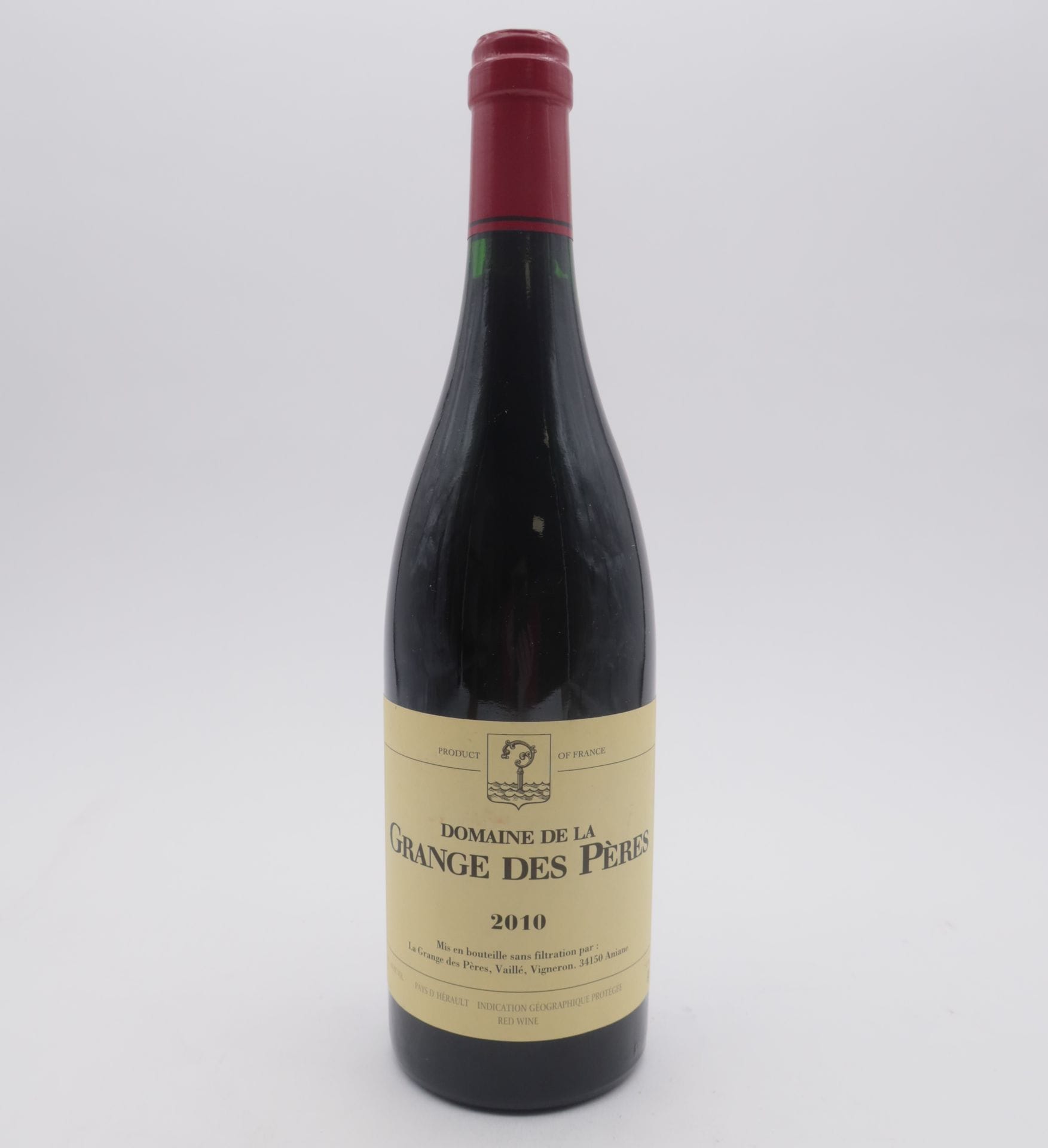1 B VIN DE PAYS DE L'HÉRAULT Rouge, Domaine de la Grange des Pères, 2010