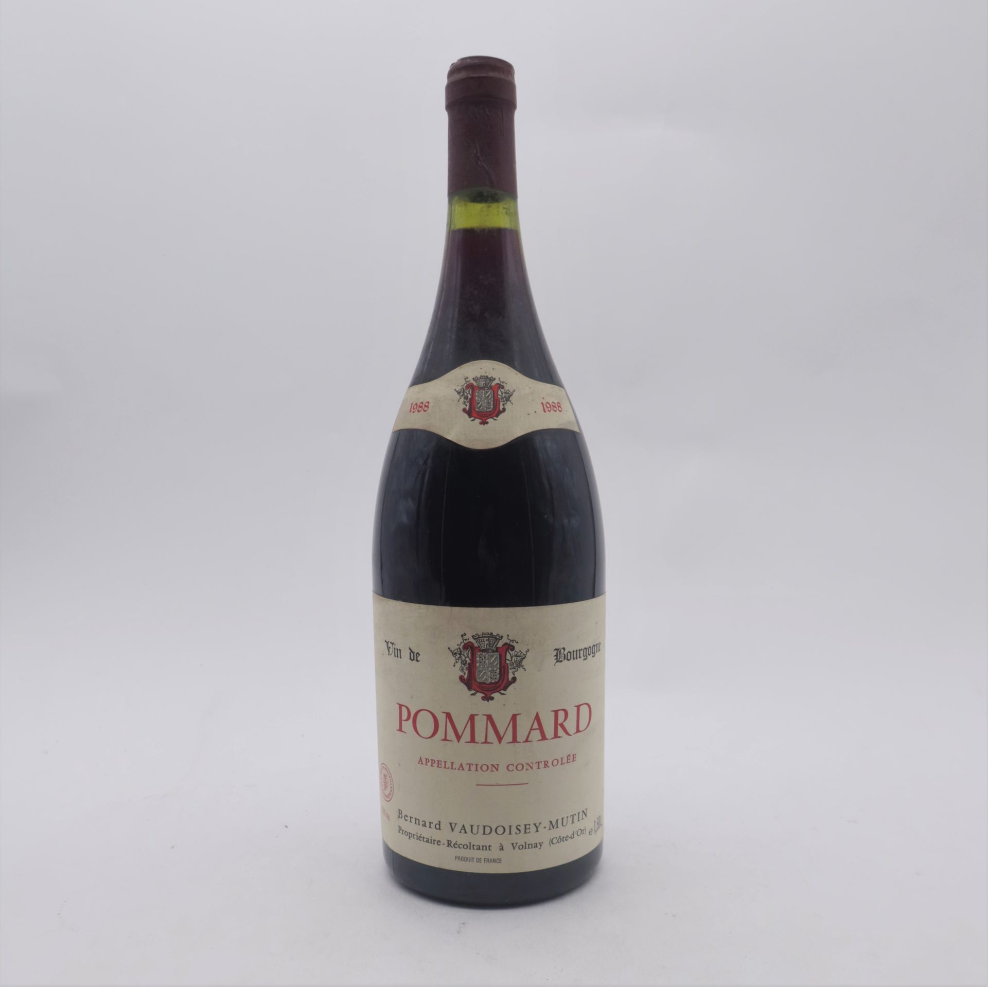 1 Mag POMMARD (e.t.h. light; clm.s; c.l.a. at the top), Domaine Vaudoisey-Mutin, 1988