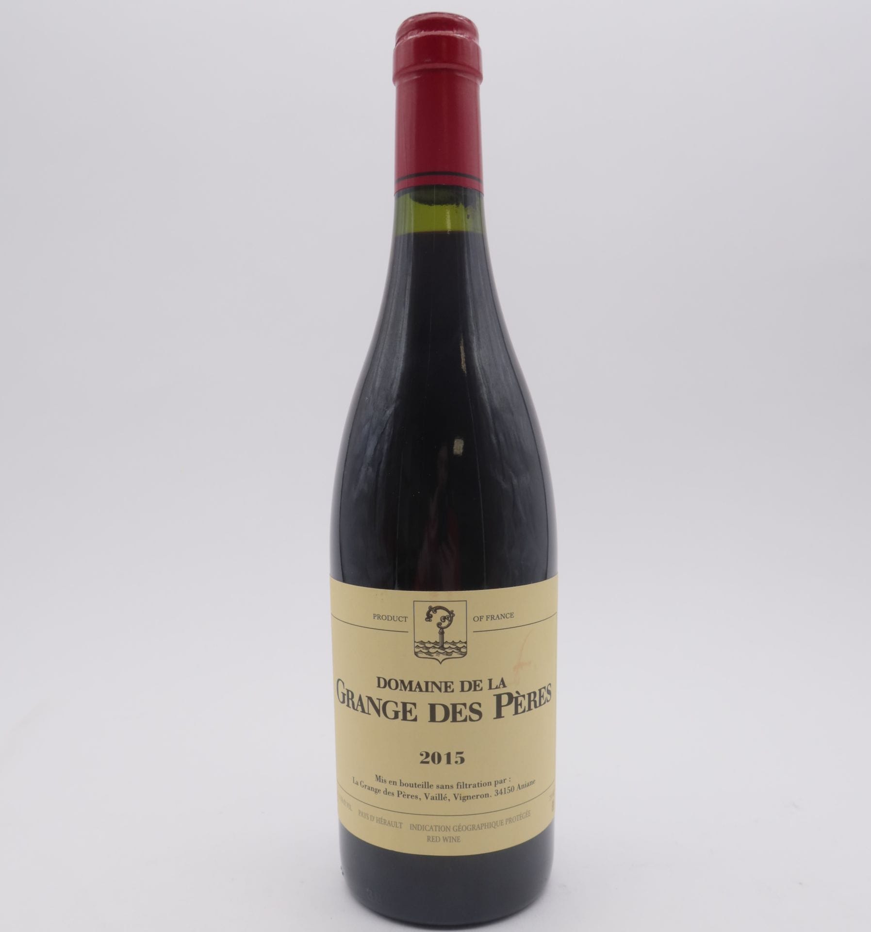 1 B I.G.P PAYS D'HÉRAULT Rouge, Domaine de la Grange des Pères, 2015