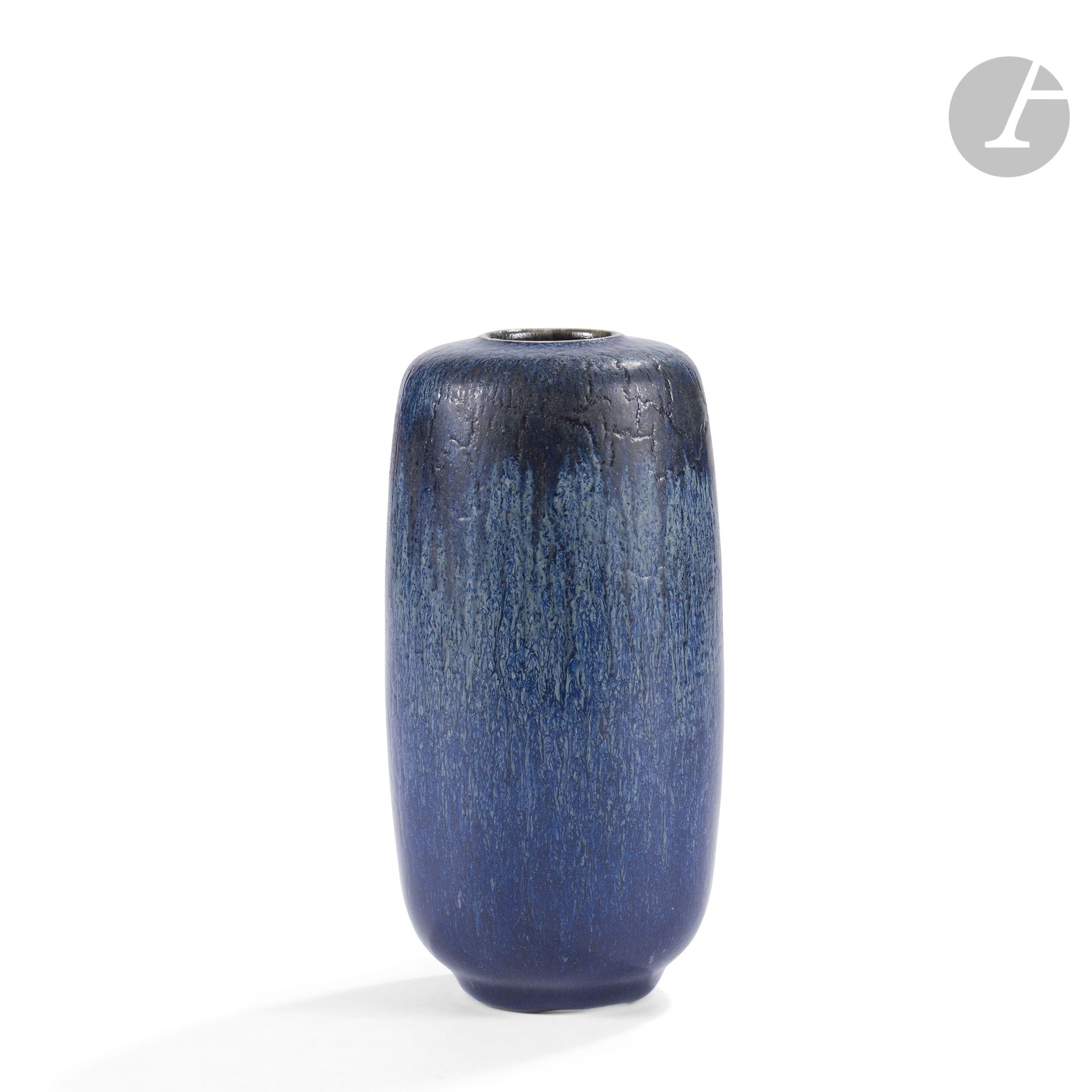 JEAN GIREL (BORN IN 1947)
Untitled
Ovoid vase with a small annular neck. Proof in polychrome enamelled porcelain. Signed Jean GIREL under the base. H. 18 cm