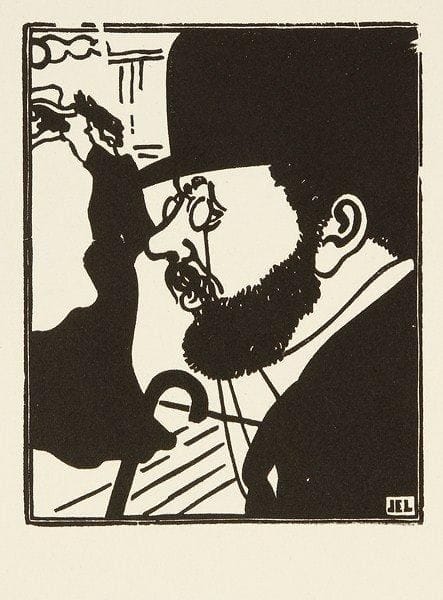 Jean-Emile LABOUREUR (1877-1943)
Portrait de Toulouse-Lautrec. 1906. Bois gravé. 125 x 101. L. 626. Parfaite épreuve sur vélin blanc, du tirage posthume. Toutes marges.