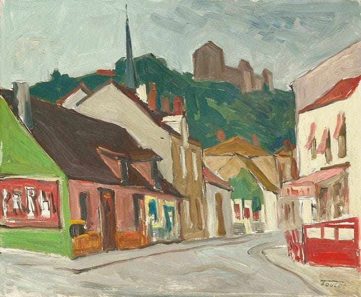 Louis-Edouard TOULET (1892-1967)
Rue du village Huile sur isorel Porte le cachet de la signature en bas à droite. 38 x 46 cm