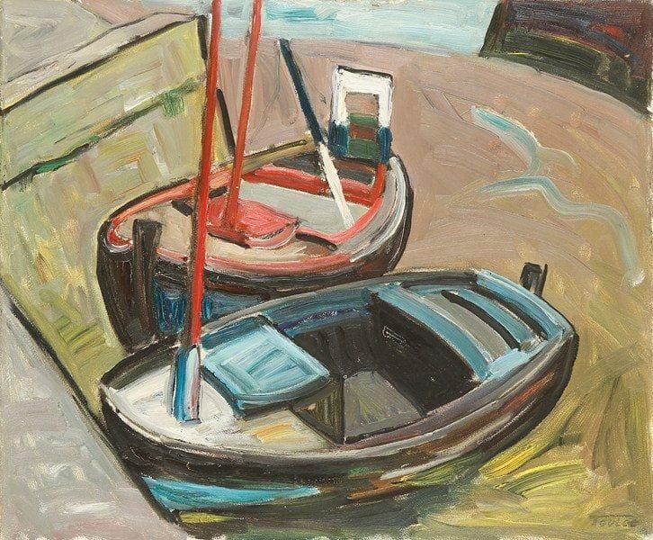 Louis-Edouard TOULET (1892-1967)
Bateaux au port Huile sur isorel Porte le cachet de la signature en bas à droite. 38 x 46 cm