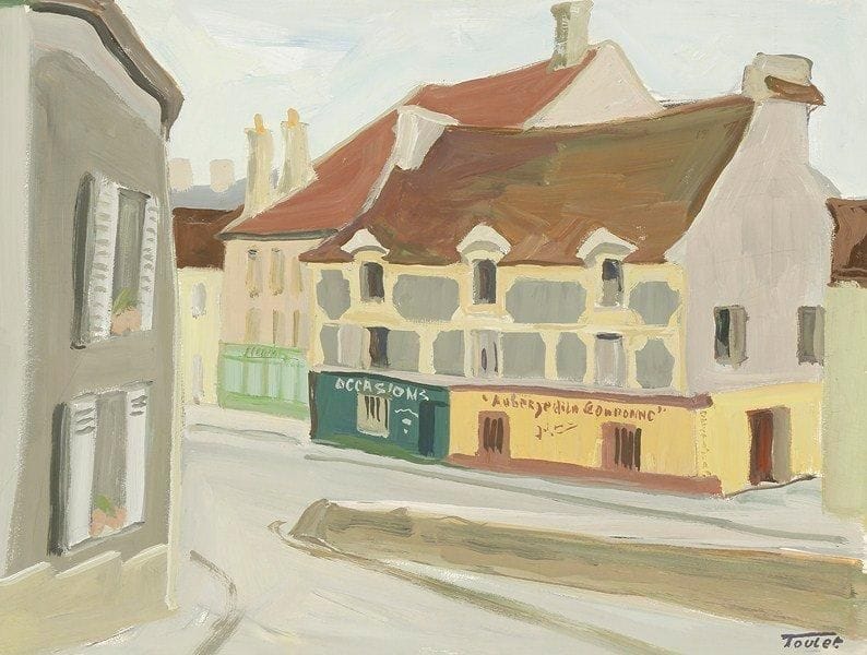 Louis-Edouard TOULET (1892-1967)
Rue de l'église en été Gouache Porte le cachet de la signature en bas à droite. 36 x 48 cm