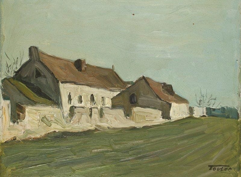 Louis-Edouard TOULET (1892-1967)
La ferme Huile sur isorel Porte le cachet de la signature en bas à droite. 27 x 35 cm