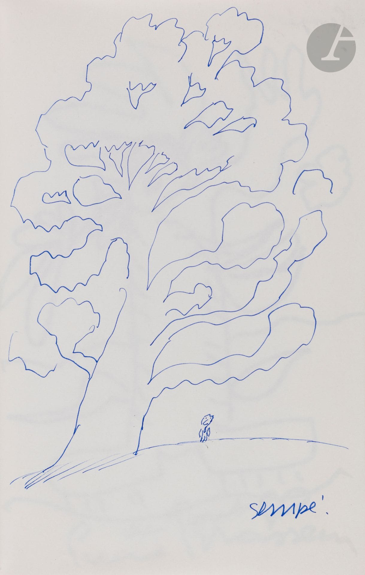 ALBUM ARBRES 8. In-8 maroquin havane, tranches dorées, étui. 118 ff.

120 dessins d’arbre, signés, certains avec commentaire autographe, 1972-1977, par Émile Aillaud, Alexandre, Fernando Arrabal, Yvan Audouard, Jean-Pierre Aumont, André Berge, Jean Bernard, François Billetdoux, Bernard Blier, Alain Bombard, Pierre Boncompain, Georges Borgeaud, André Brasilier, Pierre Brasseur, Yves Brayer, Marcel Brion, Camille Cabana, R.P Carré, Carzou, Bernard Cathelin, Carlo Coccioli, les Compagnons de la Chanson, Bruno Coquatrix, Jean Dannet, André David, Xavier Deniau, Georges Duby, Jacques Duclos, Marcel Duhamel, Pierre d’Esneval, Jacques Faizant, François Gir, André Hambourg, Jean Hougron, Jacques Isorni, Yves Jaigu, Edmond Jouhaud, Léo Lapara, Fernand Ledoux, Serge Lifar, Jean Loiret, Jean Marais, Albert Naud, Léon Noël, Michel Oliver, Gaston Palewski, Mila Parély, François Périer, Alain Peyrefitte, Jean Poiret, Georges Roditi, Jean-Pierre Rosnay, Jean Rostand, André Roussin, Renée Saint-Cyr, Robert de Saint-Jean, Armand Salacrou, Sempé, Morgan Snell, Michel Tauriac, Maurice Teynac, Henri Troyat, Annette Vaillant, Paul-Louis Weiller, etc.

On joint 2 autres albums Arbres : 12 (20 dessins) par Ch. Ford, A. Gillois, A. Rinaldi, J.D. Wolfromm, etc. – 13 (env. 90 dessins) par G. Bécaud, R. Boyer, M. Chapelan, J.F. Chiappe, P. Delanoë, M. de Diéguez, J. Diwo, Mad. Hours, C. Jacq, B. Lefort, P. Mourousy, M. Poniatowski, C. de Reparaz, F.M. Ricci, J.M. Rouart, P. Sevran, F. Seydoux, S. Solidor, R. Triboulet, F. Tristan, etc.