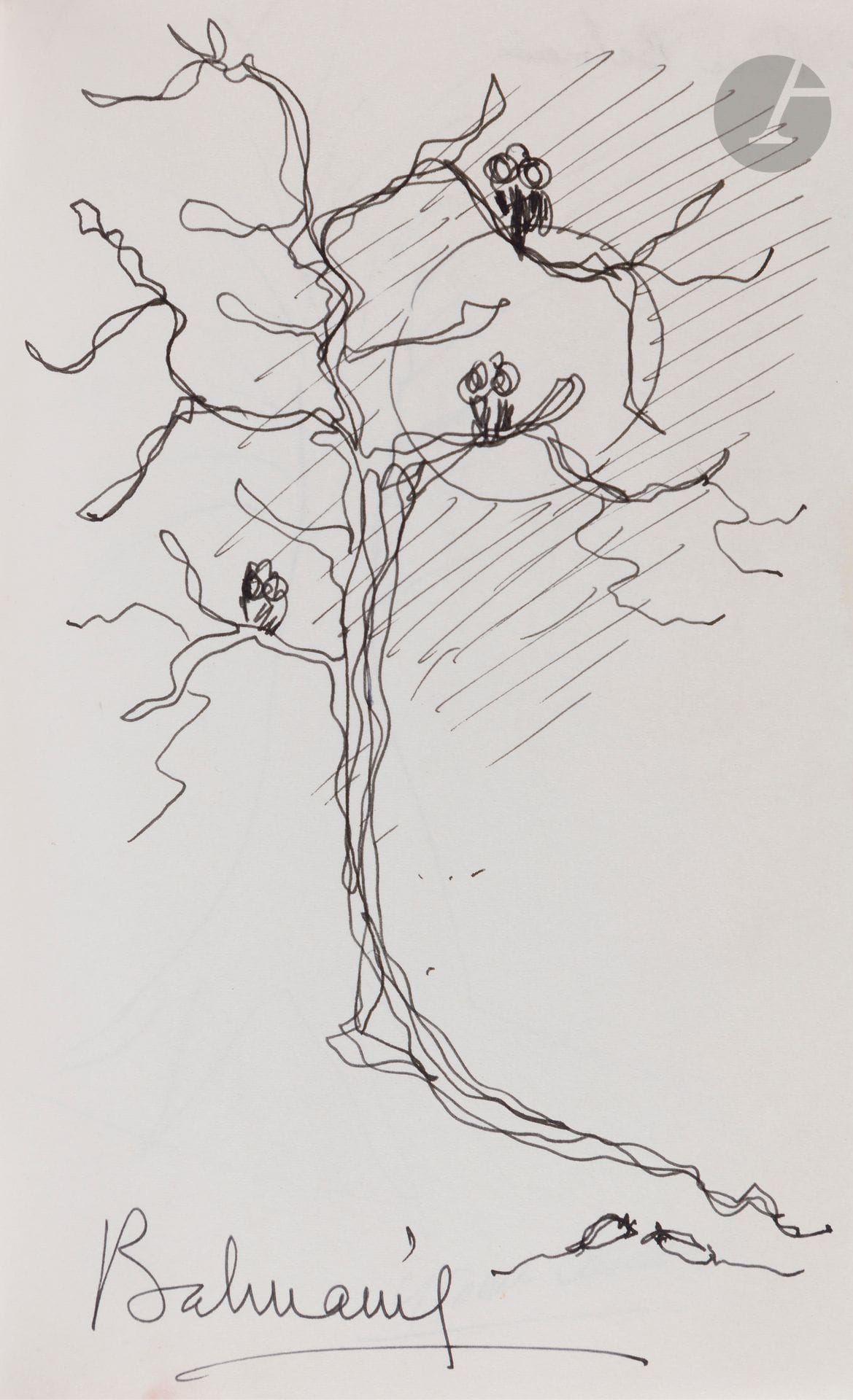 ALBUM ARBRES 4. In-8 maroquin havane, tranches dorées, étui. 143 ff.

140 dessins d’arbre, signés, certains avec commentaire autographe, 1971, par Christine Arnothy, Pierre Balmain, Eddy Barclay, Maurice Bellonte, Georges Belmont, Christian Bernadac, André Berry, Berthold-Mann, Jane Birkin, Marie-Claire Blais, Micheline Boudet, Pierre Boudot, Pierre Bourgeade, Antoine Bourseiller, André Brissaud, Michel Butor, Jean des Cars, Jean Cassou, Gabriel Cattand, Paul Chambrillon, Jean-François Chiappe, René-Jean Clot, Jean Commère, Alain Decaux, Didier Decoin, Dominique Delouche, Édouard Dermit, Robert Escarpit, Jean Follain, Serge Gainsbourg, Jeanne Galzy, Bernard Gavoty, Olivier Giscard d’Estaing, Jean Guirec, Hergé, Colette Herzog, Pierre Hiegel, Camille Hilaire, Jean Jaudel, Ernst Jünger, Jean Laforge, Hervé Lauwick, Jean Lecanuet, Alexei Leonov, Jérôme Lindon, Bill Marshall, Claude Mauriac, Rouben Melik, Marthe Mercadier, Silvia Monfort, Mouloudji, Willy Mucha, Michel Oliver, Jean Onimus, Papillon, Jacques Perry, Bernard Pivot, Michel Ragon, Emmanuèle Riva, Dominique Rolin, Dominique de Roux, Renée Saint-Cyr, Philippe de Saint-Robert, Pierre Schaeffer, Michel Simon, Jean Sulivan, Jean Tissier, Catherine Tolstoï, Guy Tosi, les Trois Ménestrels, Bernard Villaret, etc.