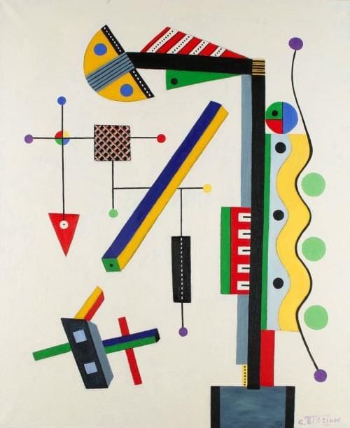 Georges TERZIAN (né en 1939)
Le Surveillant, 1978. Huile sur toile. Signée en bas à droite. Signée, datée et titrée au dos. 100 x 81 cm