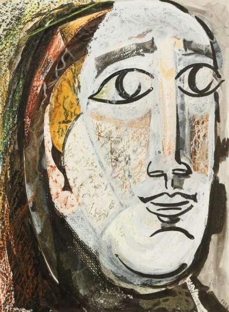 Henri de WAROQUIER (1881 - 1970)
Portrait de femme, vers 1934. Technique mixte sur papier. Signée et datée en bas à droite. 27 x 21 cm