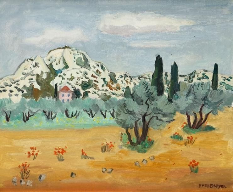 Yves BRAYER (1907 - 1990)
La Maison rose en Provence. Huile sur toile. Signée en bas à droite. 38 x 46 cm. Bibliographie: Yves Brayer, Catalogue raisonné de l'oeuvre peint, 1961 - 1989, La Bibliothèque des Arts, Lausanne, 2008, décrit et reproduit page 339 du tome 2. Cette oeuvre est référencée dans les archives Brayer sous le N° S721