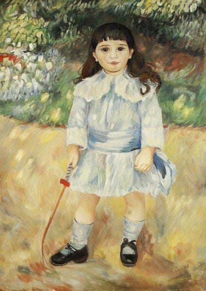 P. KOROBKOV
Jeune fille (d'après Renoir), 1991. Huile sur toile. Signée, datée et titrée au dos.104 x 75 cm