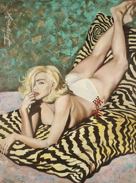 V.A PARANIN
Madone, 1993. Huile sur toile.Signée en haut à gauche. Signée, datée et titrée au dos.115 x 85 cm