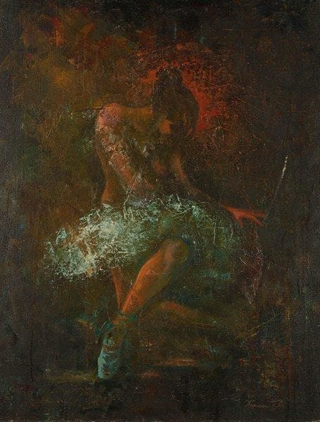 V.A PARANIN
Fenita, 1997. Huile sur toile.Signée en bas à droite. Signée, datée et titrée au dos.90 x 70 cm