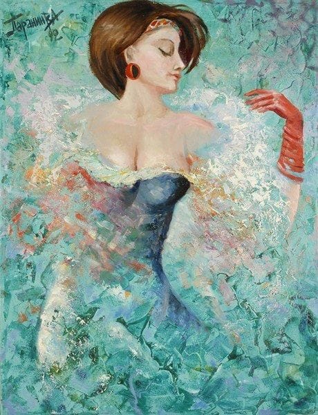 V.A PARANIN
Rose, 1992. Huile sur toile.Signée, datée en haut à gauche. Signée, datée et titrée au dos.93 x 71 cm