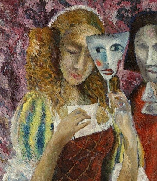 ROMANOV
Lettre importante, 1993. Huile sur toile.Signée, datée et titrée au dos.. 54 x 47 cm