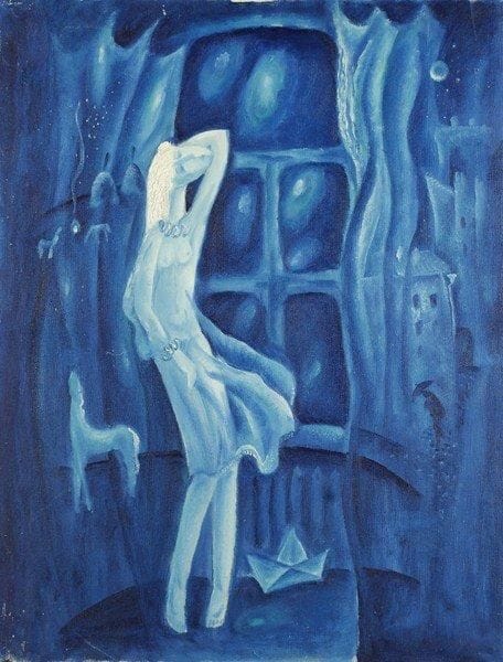 V. TEROFINOVA
Nocturne. Huile sur toile. Signée et titrée au dos.95 x 73 cm