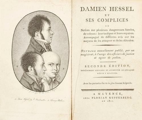HALLEZ Théophile
Des Juifs en France. De leur état moral et politique depuis les premiers temps de la monarchie jusqu'à nos jours. Paris, Dentu, 1845, 2 ff. n. c. de faux titre et titre, XL pp. c., la dernière blanche, 368 pp. chiffrées en un vol. in-8, cart. mod., couv. cons (rousseurs)