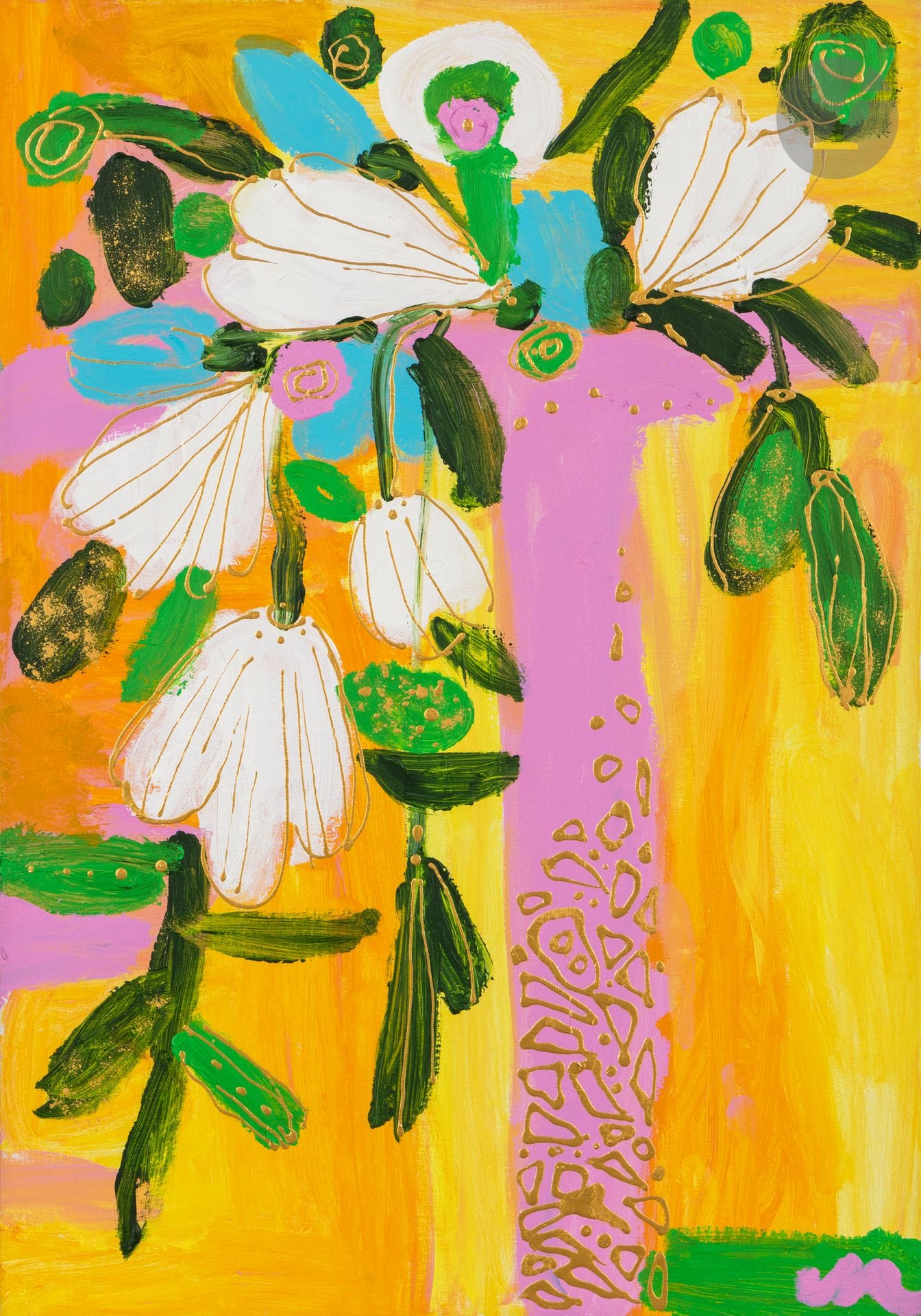 Maryam ALAKBARLI dite MARYAM (née en 1991)
Le Vase rose
Acrylique sur toile.
Monogrammée en bas à droite.
100 x 70 cm