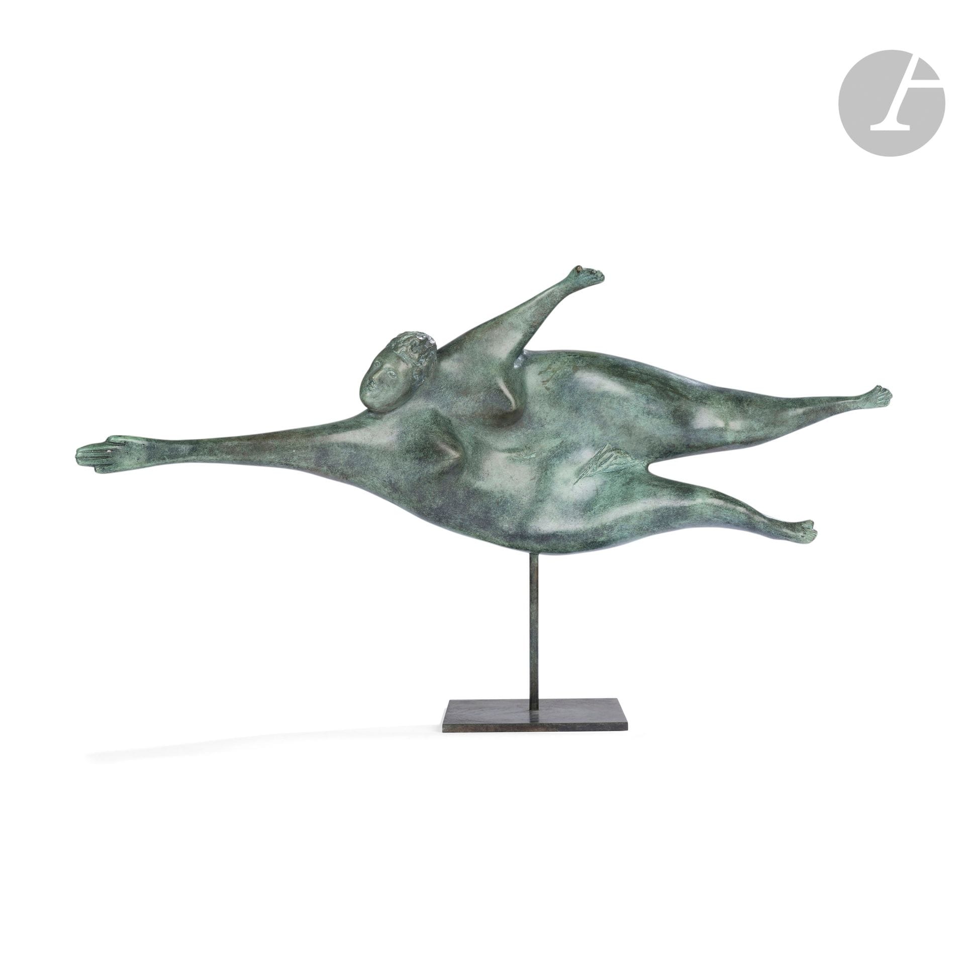 Jean-Michel FICHOT (né en 1959)
Cantatrice II, 1993
Épreuve en bronze à patine verte.
Signée, datée et numérotée « 3/8 ».
Cachet du fondeur Landowski.
73 x 27 x 12 cm

Nous remercions Monsieur Jean-Michel Fichot d’avoir confirmé l’authenticité de cette œuvre et pour les informations qu’il nous a transmises.