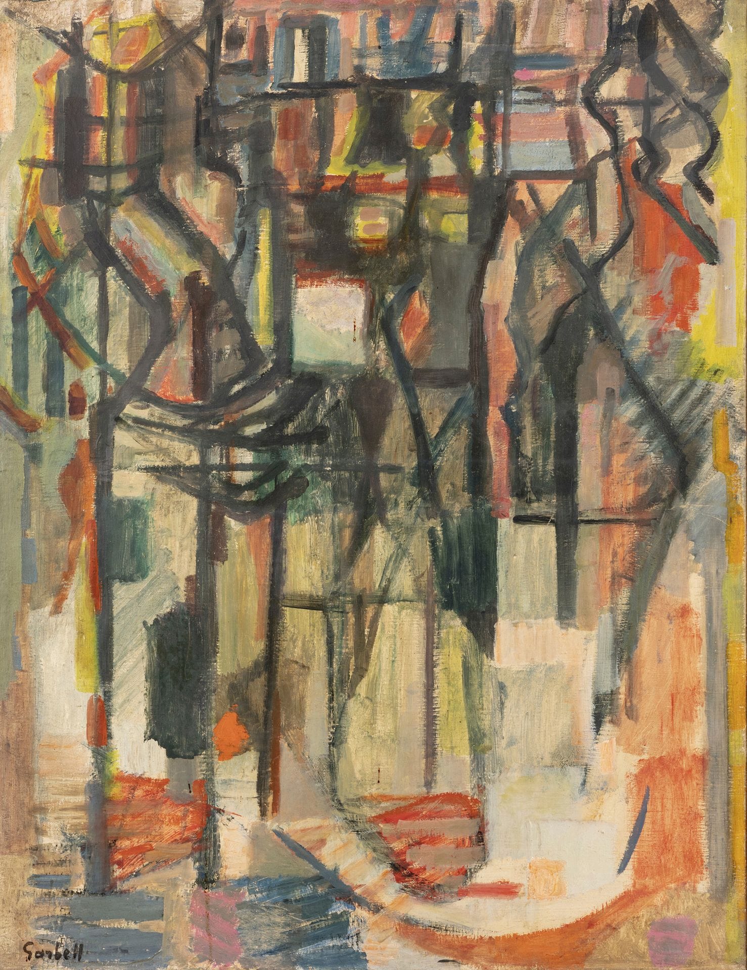 Alexandre Sasha GARBELL [russe] 
(1903-1970)
Hivernal n° 26, 1953
Huile sur toile.
Signée en bas à gauche.
Timbrée au dos.
95 x 73 cm