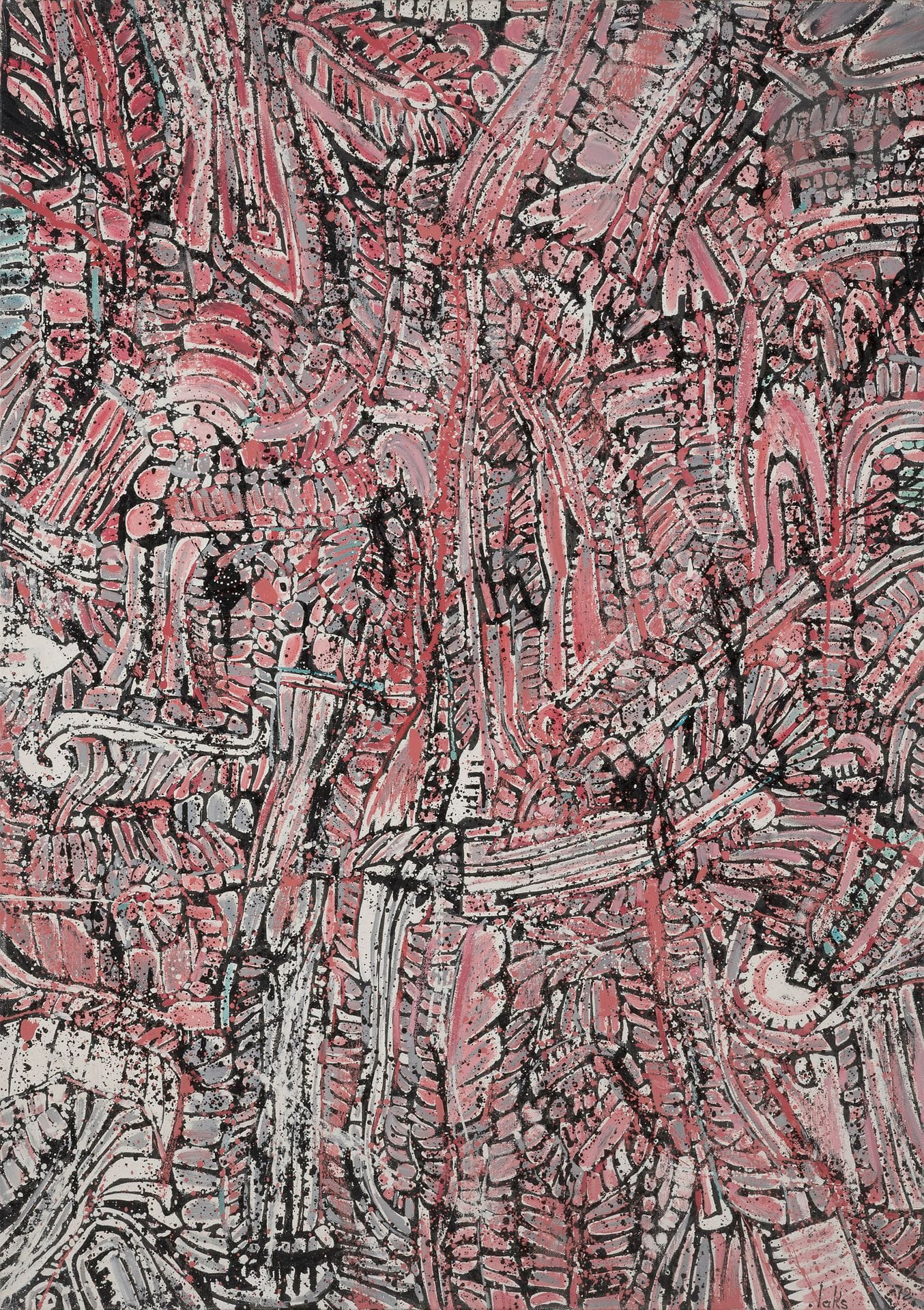 Victor LAKS (1924-2011)
Blazing red, 1972
Oil on canvas.
Signed and dated lower right.
Signed, dated and titled on back.
92 x 65 cm

Exhibition :
- Victor Laks, Galerie La Piramide, Florence, March 25 - April 13, 1974, catalog, reproduced p. 5 under the title "Persistenza del rosso", 1973.

Bibliographie : 
Jacques Dopagne, Connaître la peinture de Victor Laks, copyright by Jacques Dopagne et Victor Laks, Paris, 1989, reproduit en couleur sous le n°25, p. 36.

The work will be included in the catalog raisonné currently being prepared by Mr. Sébastien Le Mitouard. This work is referenced in his archives under n°P1972003CP.

A catalog of the exhibition will be given to the buyer.