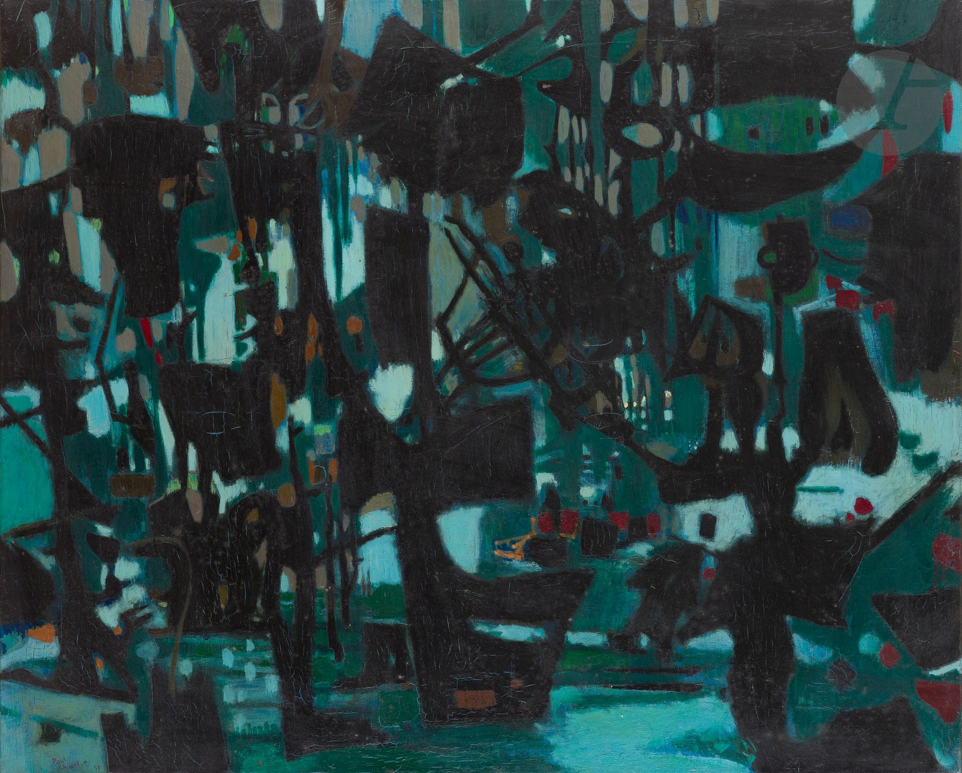 Paul CHARLOT (1906-1985)
Le Val noir, 1955
Oil on canvas
Signed and dated lower left.
Signed, dated and titled on the back.
81 x 100 cm