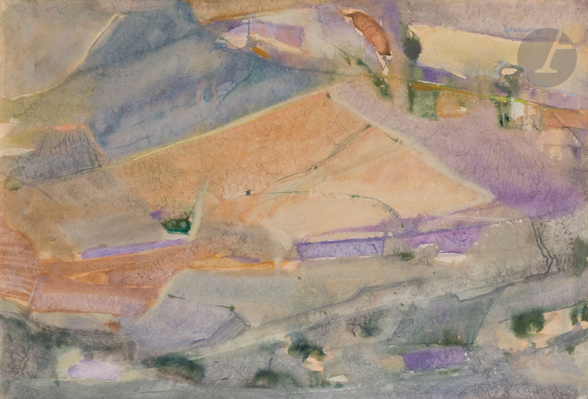 Pierre HUMBERT (1929-2016)
La Pancine, 1969
Watercolor.
Signed lower left.
57.5 x 82.5 cm

Provenance : 
Galerie Framond, Paris (label on back).