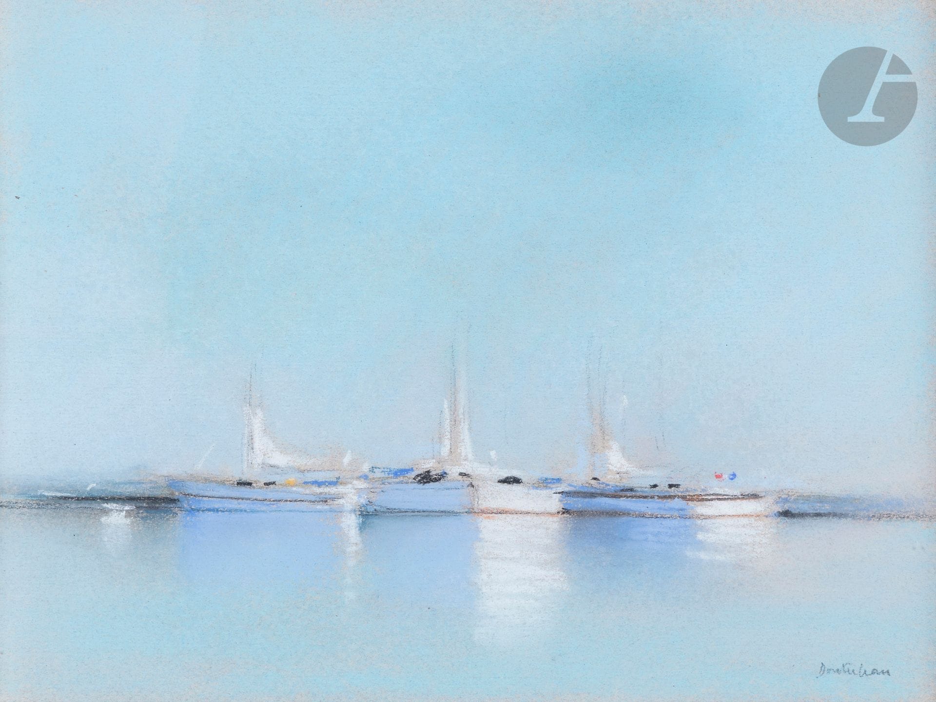 Pierre DOUTRELEAU (né en 1938)
Voiliers et bateaux
Pastel.
Signé en bas à droite.
22,5 x 27,5 cm