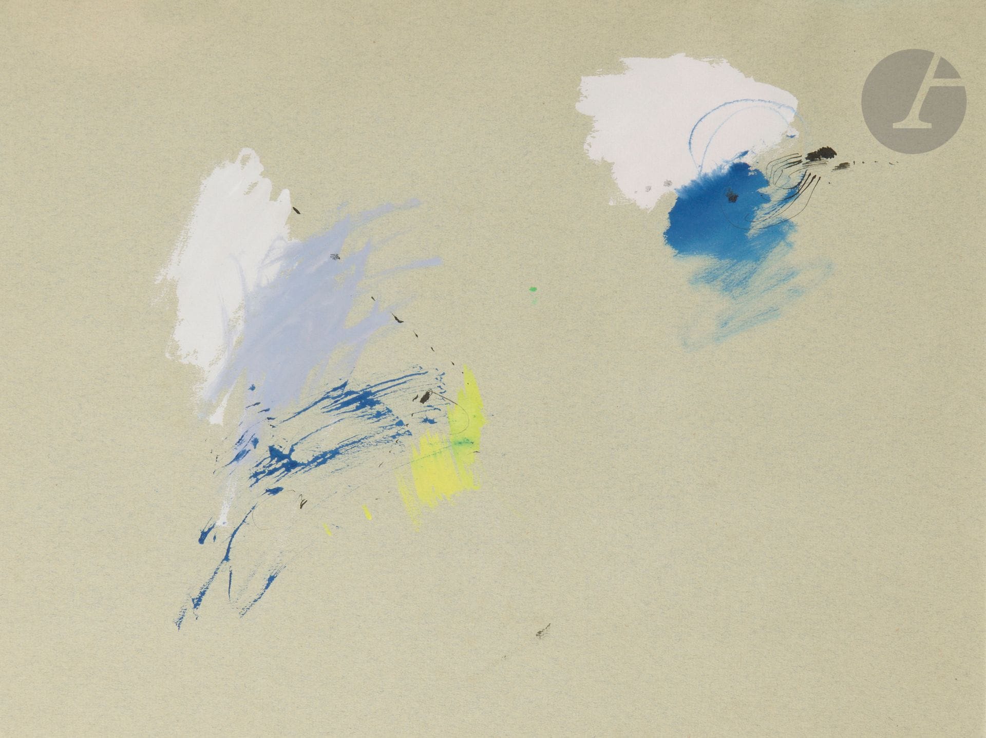 Keiji UEMATSU (born 1947) 
Composition, 1964 
Watercolor and ink.
Unsigned. 
31 x 43 cm